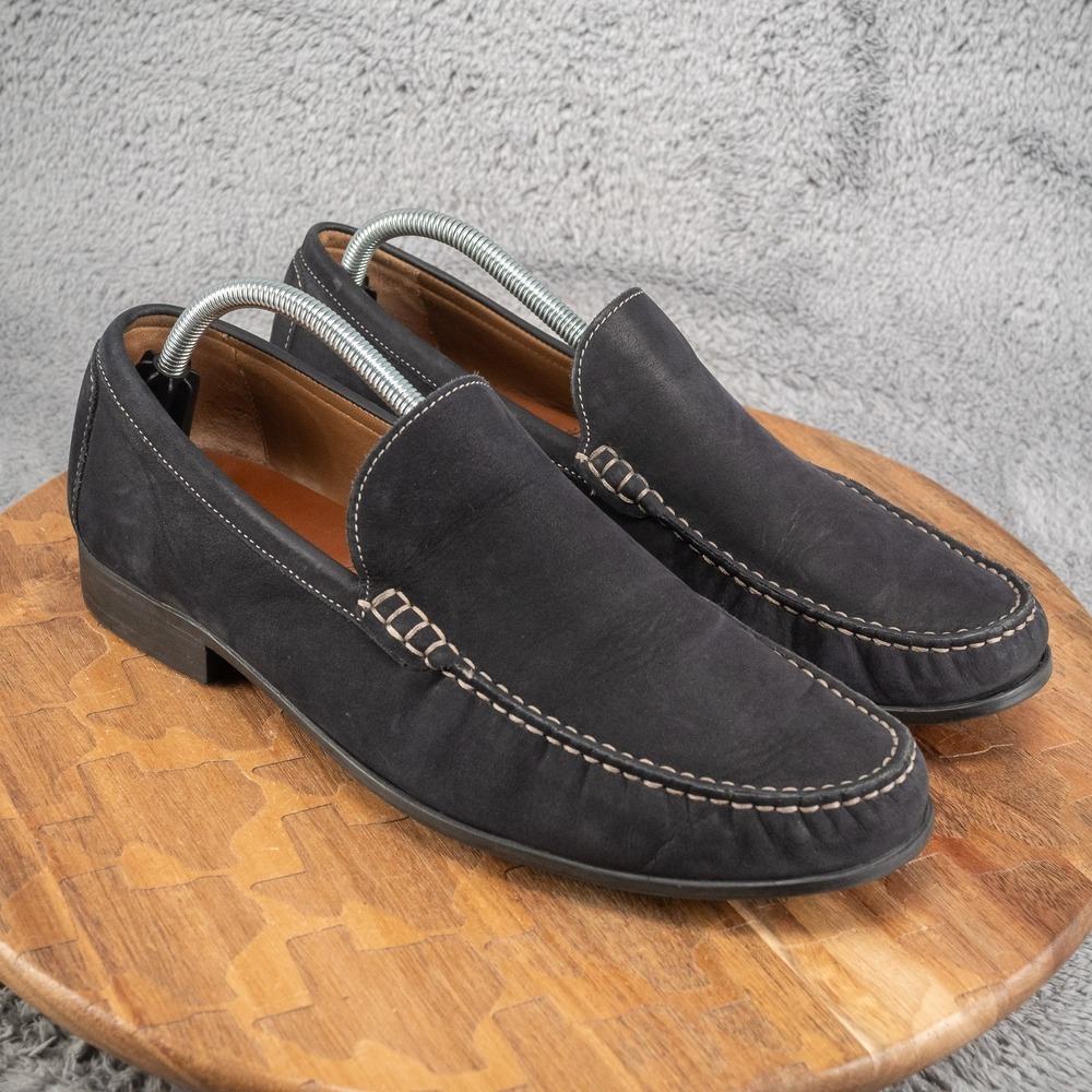 Johnston & Murphy Men's Cresswell Dress Slip-On Shoes Size US 10.5 M Navy